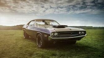 Dodge Challenger HD 4k Vintage Cars Wallpaper Muscle