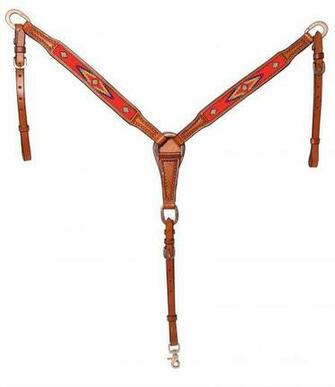 Mt 3019bdk Collar Dk W Beads Red Background