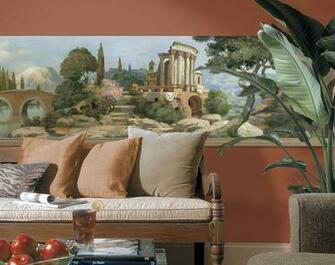 Details About Italian Old World Tuscan Scenic Mural Style Wall Border