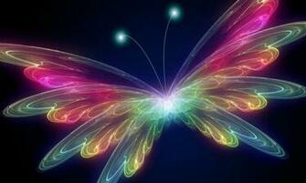 Fiber Optic Butterfly Wallpaper Desktop