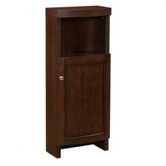 Allen Roth Moravia Midnight Cherry Linen Cabinet Lowe S