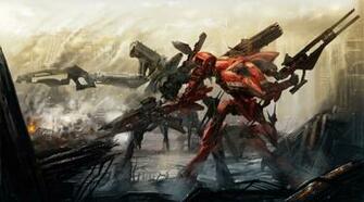 Armored Core For Answer Cecetiv Fire Gun Mecha Ruins