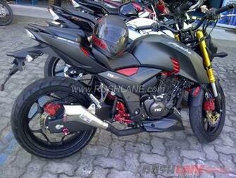 Modified Matte Black Tvs Apache Rtr From Indonesia Source