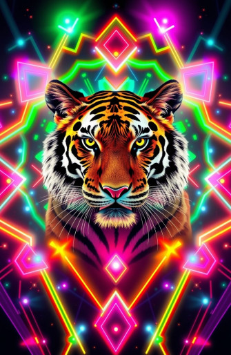 Neon Animal Wallpaper