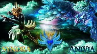 Leauge Of Legends Syndra Anivia Wallpaper By Primefross