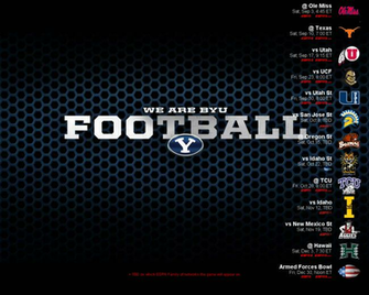 Byu Football Schedule Wallpaper Byufam1 Cougarboard