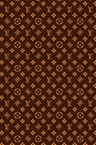 Brown Louis Vuitton Patterns Wallpaper iPhone