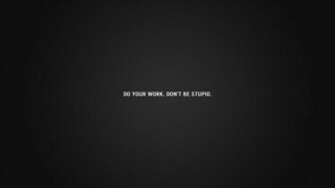 Do Your Work Minimal Wallpaper