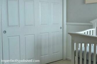 Adding Wallpaper To Closet Door Pulls Nursery Decor