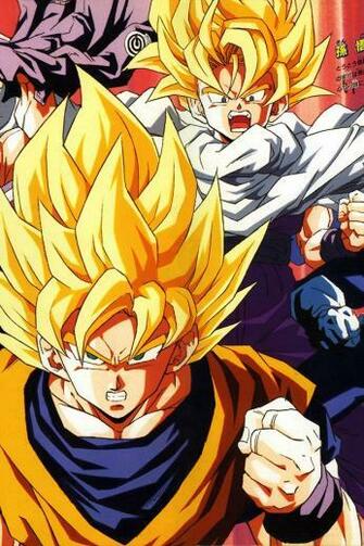 Ios7 Dragonball Z Goku Fire Parallax HD iPhone iPad Wallpaper
