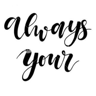 Vector Hand Drawn Lettering Phrase On The Background Always Your