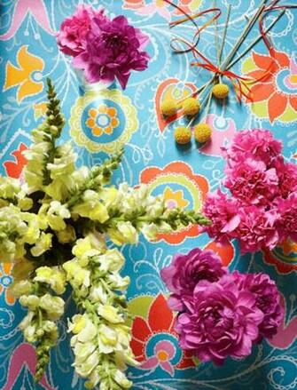 Bright Turquoise Flowers2