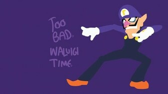 Too Bad Waluigi Time Oc Wallpaper