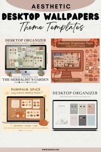 Aesthetic Desktop Wallpaper Organizers Infuse Style And