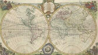 British Vintage World Map A New And Accurate Of All The Known