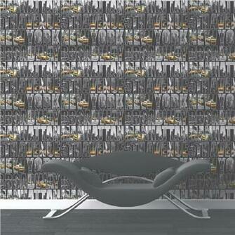 Wallpaper Muriva Letters From New York