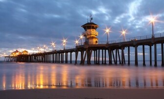 Muelle De Huntington Beach California Wallpaper