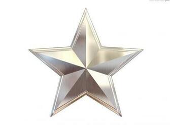 HD Silver Star Wallpaper