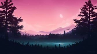 Peaceful Lake Minimal 4k Wallpaper HD Artist
