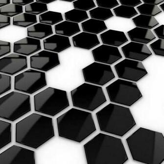 Black Hex Wallpaper