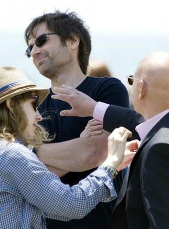 David Duchovny Image And Evan Filming Cali At