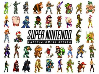 Retro Snes Wallpaper Stock Photos
