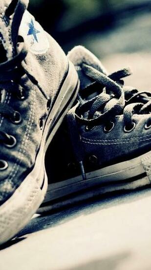 Converse All Star Sepia Shoes Wallpaper