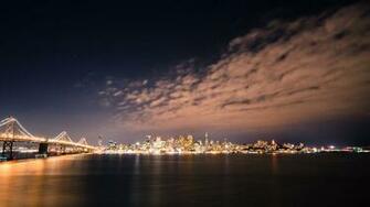 San Francisco Skyline By Night Wallpaper In HD 4k And