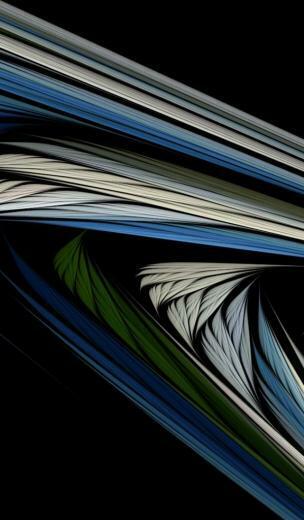 Waves Black Background Widescreen Fractal Art Wallpaper