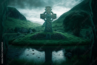 Irish Celtic Cross Wallpaper