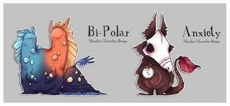 Real Monsters Bipolar Anxiety By Zestydoesthings