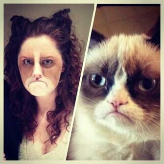 Grumpy Cat Makeup