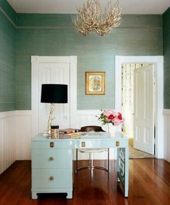 Feeling Blue Grasscloth Wallpaper