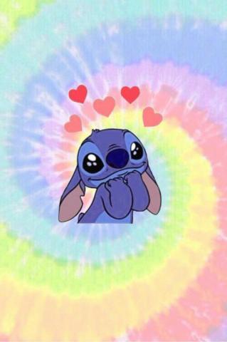 Cute Stitch Tie Die Wallpaper
