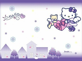 Purple Hello Kitty Wallpaper Sanrio Kawaii
