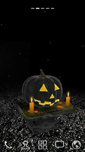 Bigger 3d Halloween Pumpkin Wallpaper For Android Screenshot