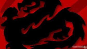 Black And Red Dragon Wallpaper