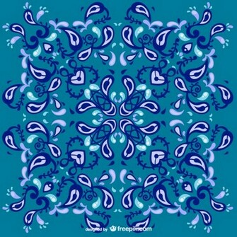 Symmetric Ornamental Floral Background Vector