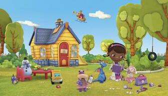 Sized Murals Disney Xl Doc Mcstuffins Wallpaper Mural