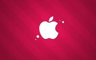 Wallpaper Line Apple Logo Epl Red Background For