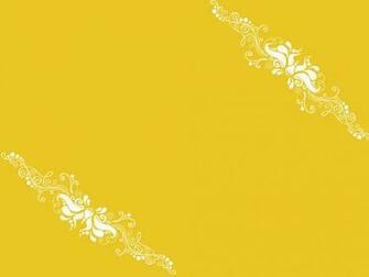 Yellow Ornaments Ppt Template Design Background Templates