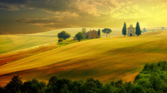 Tuscany Italy Hills Field 4k HD Wallpaper