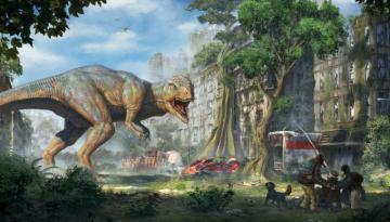 Dinosaur Apocalypse Fantasy Apocalyptic Monster Art Artwork Sci Fi