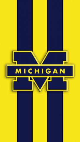 Michigan Wolverines Logo iPhone Wallpaper