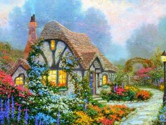 Summer Cottage High Quality And Resolution Wallpaper
