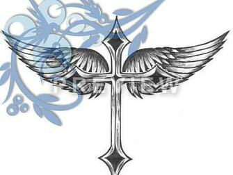 Cross With Wings Wallpaper Wing