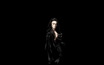 Women Black Wallpaper Background