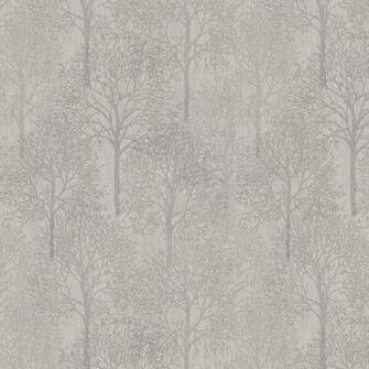 Henderson Interiors Lux Textures Chenille Forest Wallpaper Silver