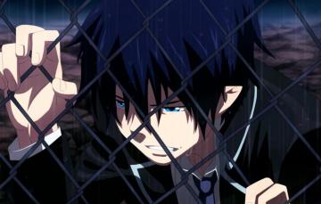 Wallpaper Rain Tears Rin Okumura Blue Exorcist Ao No