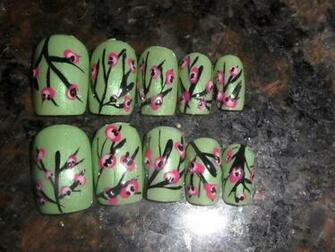 Arizona Tea Can Cherry Blossom Nail Art By Thehungrysquid On